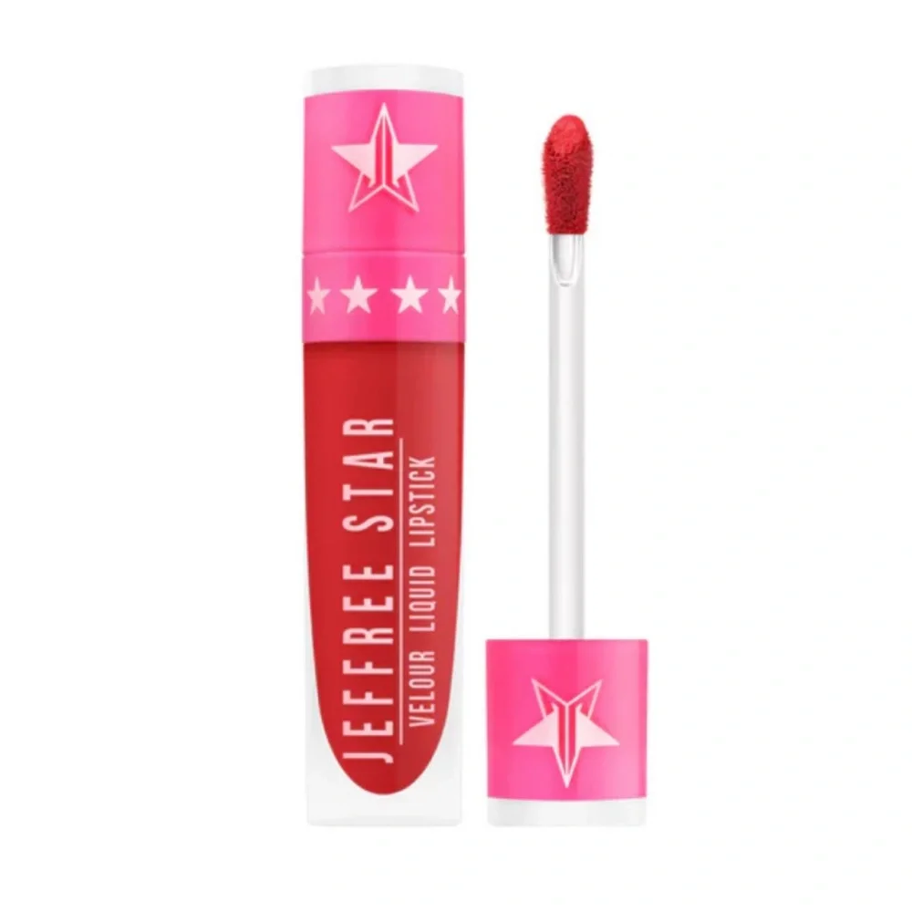 Jeffree Star Redrum Bright Red Velour Liquid Lipstick Matte Retro 50s Hollywood